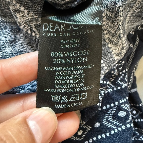 Dear John Black and White Patterned Dress - Picture 3 of 7